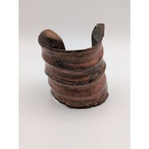 Handmade Copper Cuff Bracelet Hammered Viking Boho Gypsy Earthy